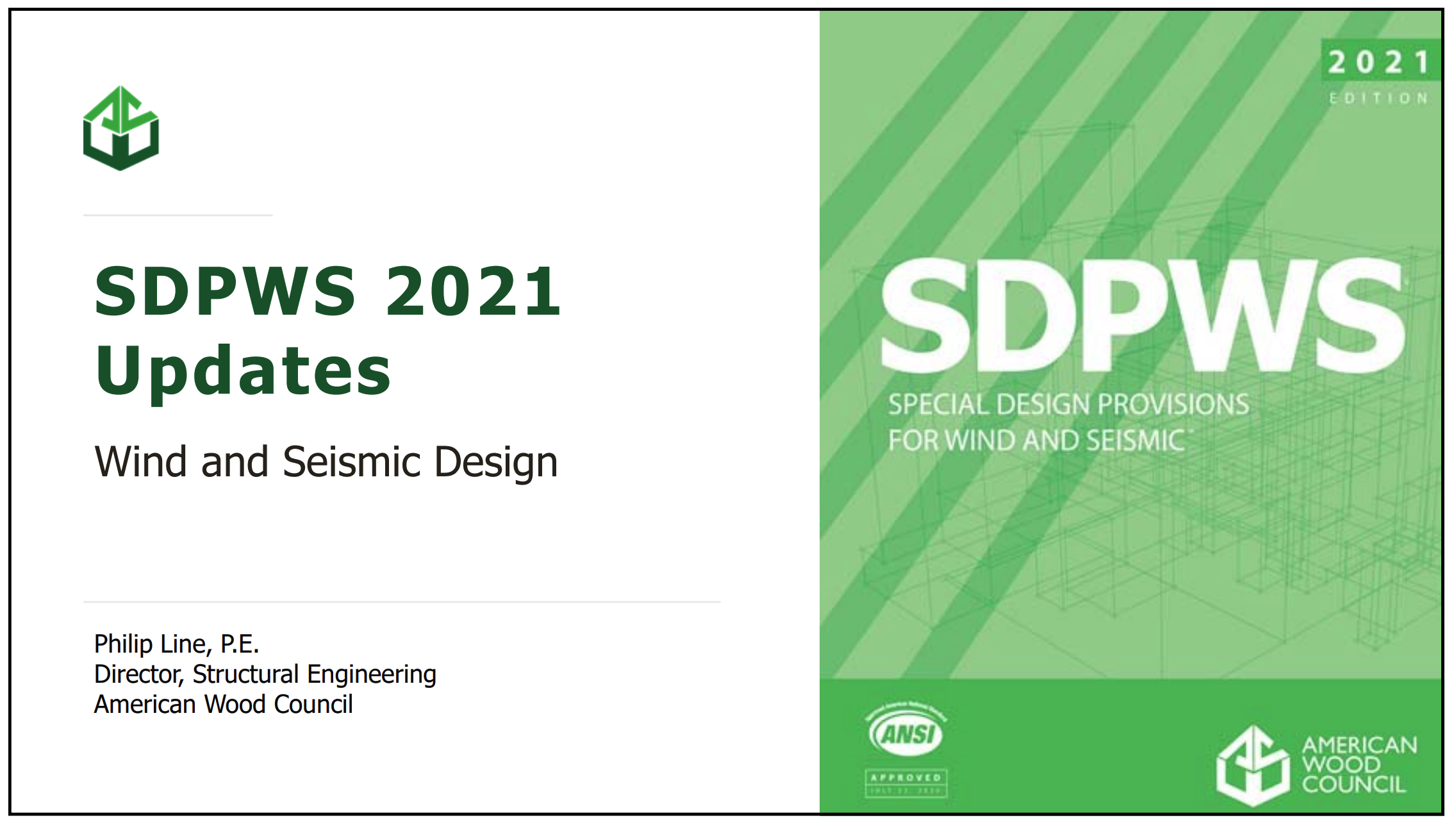 2021 Special Design Provisions for Wind & Seismic