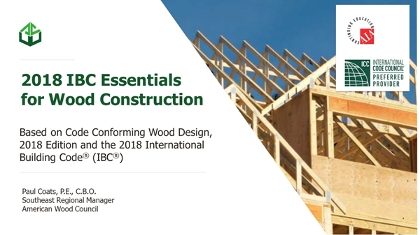 2018 IBC Essentials for Wood Construction - BCD430