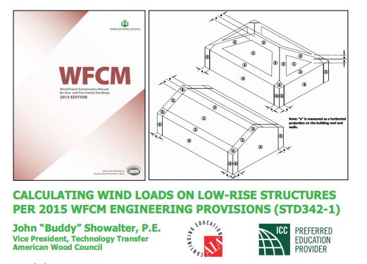 Calculating Wind Loads on Low-Rise Structures per WFCM Engineering Provisions